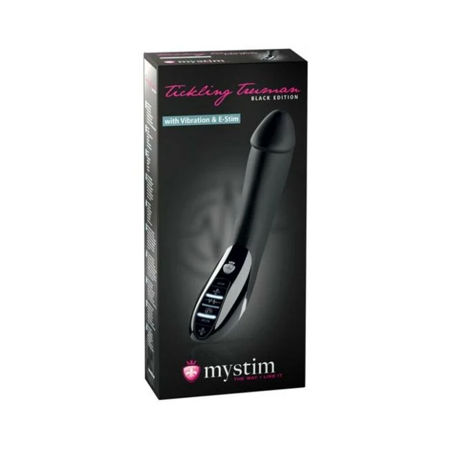 Mystim Tickling Truman Estim Vibrator Black - Experience Unmatched Sensation with Mystim Tickling Truman