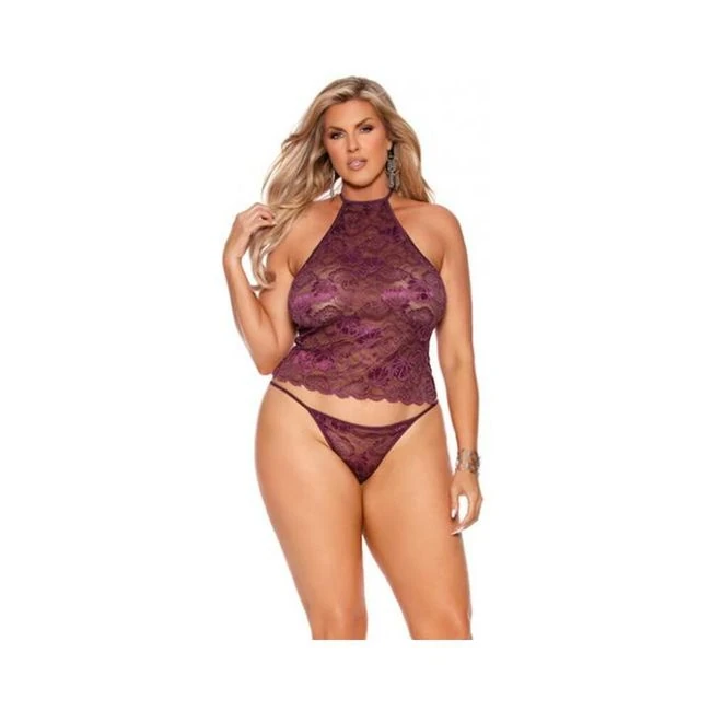 Nadia Lace Halter Cami W/panty - Fit & Sizing