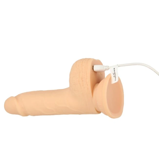 Naked Addiction 6.5in Vanilla Thrusting Dong W/ Remote - Vibration Modes & Power & Performance