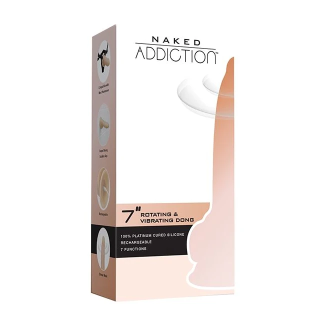 Naked Addiction Rotating & Vibrating Dong - Experience the Realism and Power of the Naked Addiction Rotating & Vibrating Dong
