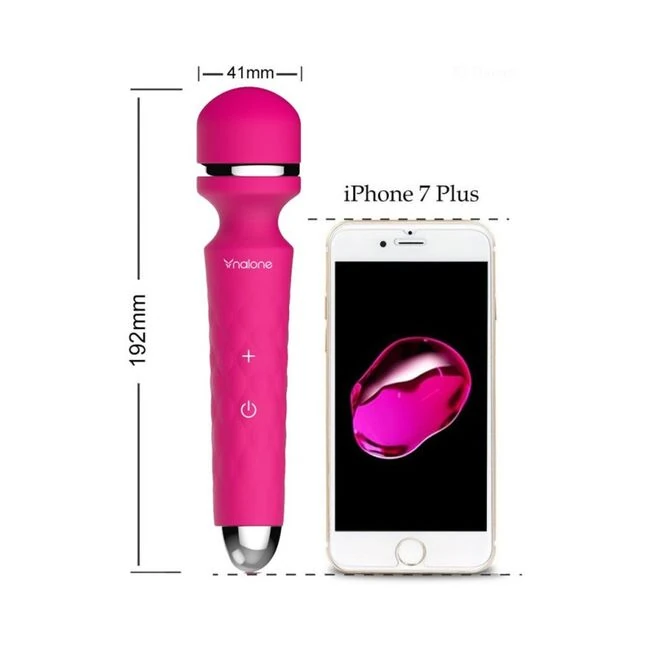 Nalone Rock Wand Massager Silicone Pink - Vibration Modes