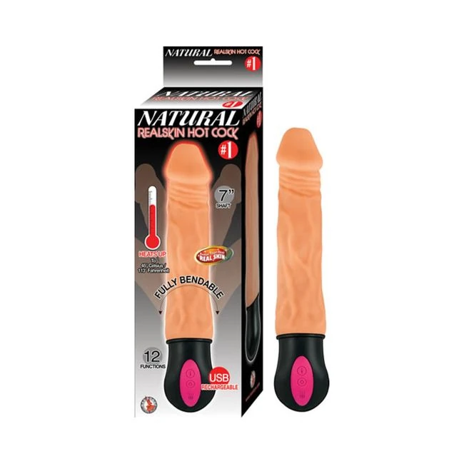 Natural Realskin Hot Cock #1 7 Inches Dildo Beige - How It Feels