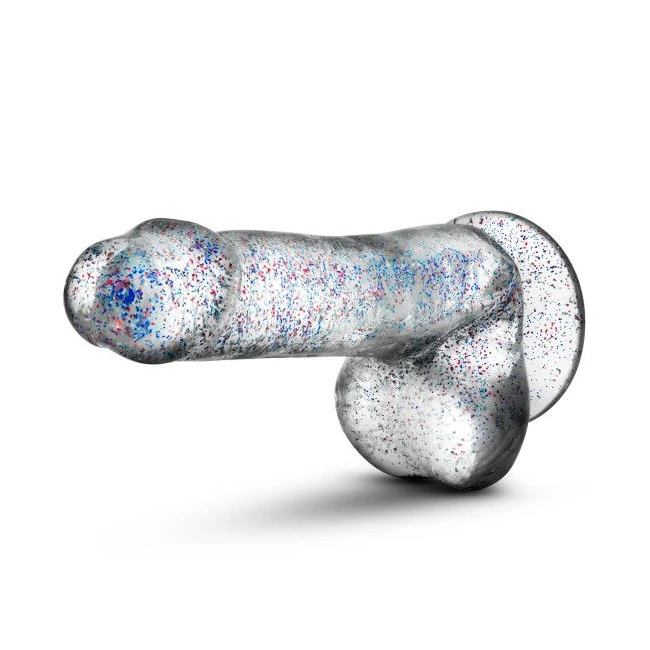 Naturally Yours 6 Glitter Cock Sparkling Clear " - Material & Feel