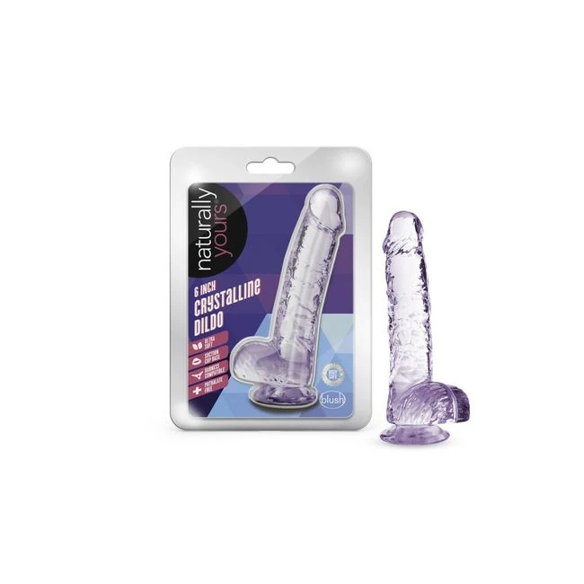 Naturally Yours Amethyst Crystalline Dildo - Material & Feel