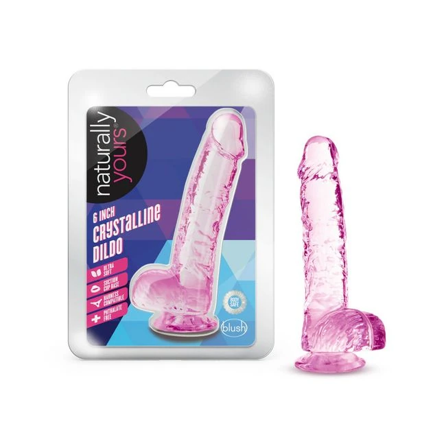 Naturally Yours Rose Crystalline Dildo - Material & Feel