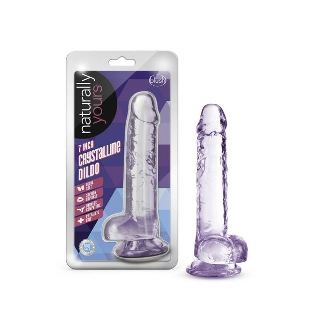 Naturally Yours Amethyst Crystalline Dildo - Shape & Texture