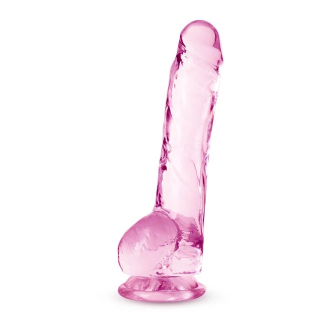 Naturally Yours Rose Crystalline Dildo - Size & Fit