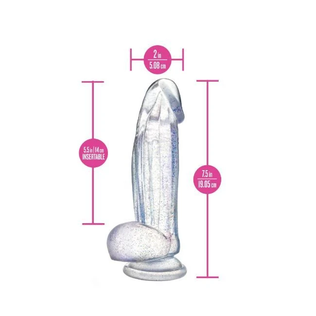 Naturally Yours Bling 7.5in' Sparkling Clear - Material Feel &amp; Flexibility