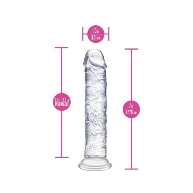 Naturally Yours Glamor 7in' Sparkling Clear - Material Feel and Flexibility