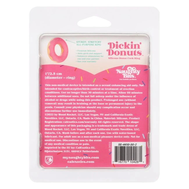 Naughty Bits Dickin' Donuts Silicone Donut Cock Ring - Key Details