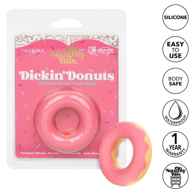 Naughty Bits Dickin' Donuts Silicone Donut Cock Ring - Features