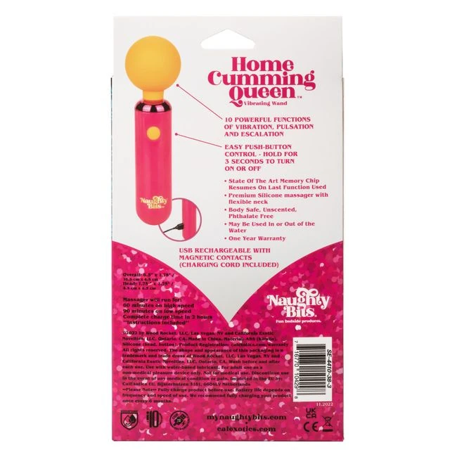 Naughty Bits Home Cumming Queen Vibrating Wand - How It Feels