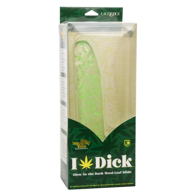 Naughty Bits I Leaf Dick Glow in the Dark Weed Leaf Dildo - Material & Feel