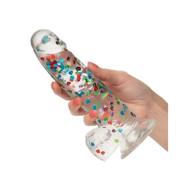 Naughty Bits I Love Dick Heart Filled Dong - Size & Fit