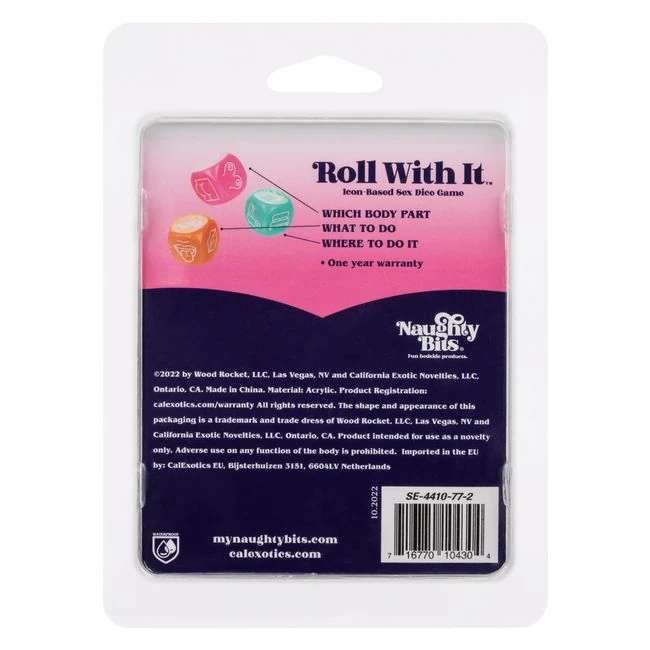 Naughty Bits Roll with It Icon Based Sex Dice - What Stands Out