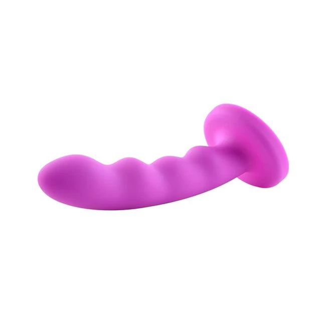 Nautia 8in Silicone Dildo Purple - Design & Materials