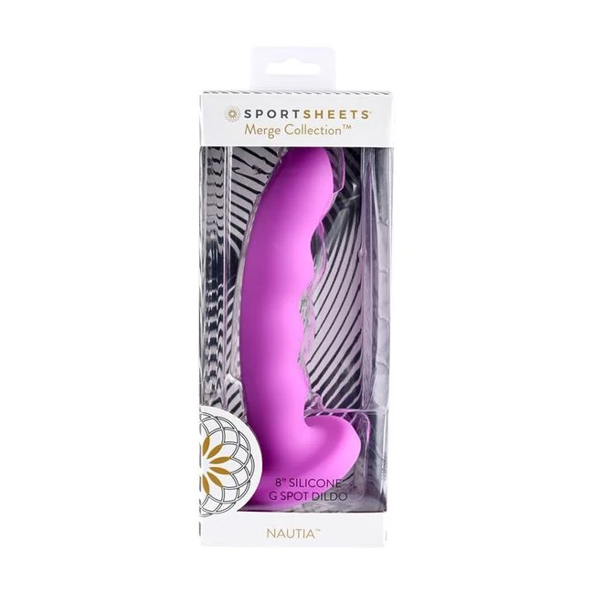 Nautia 8in Silicone Dildo Purple - Feel & Experience