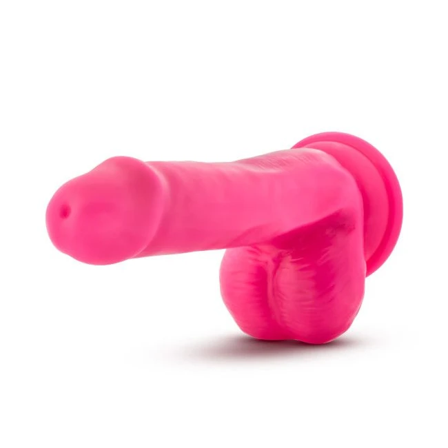 Neo 6 Dual Density Cock W/balls Neon - Size & Fit