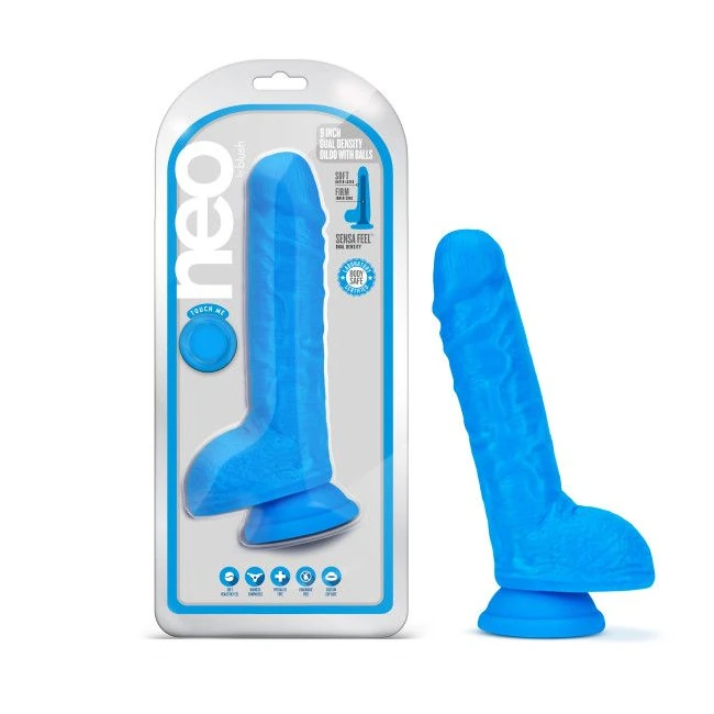 Neo Dual Density Dildo Neon - Shape & Texture