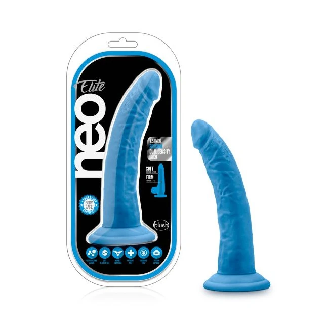 Neo Elite Silicone Dual Density Cock W/ Balls Neon - Material Feel & Technology