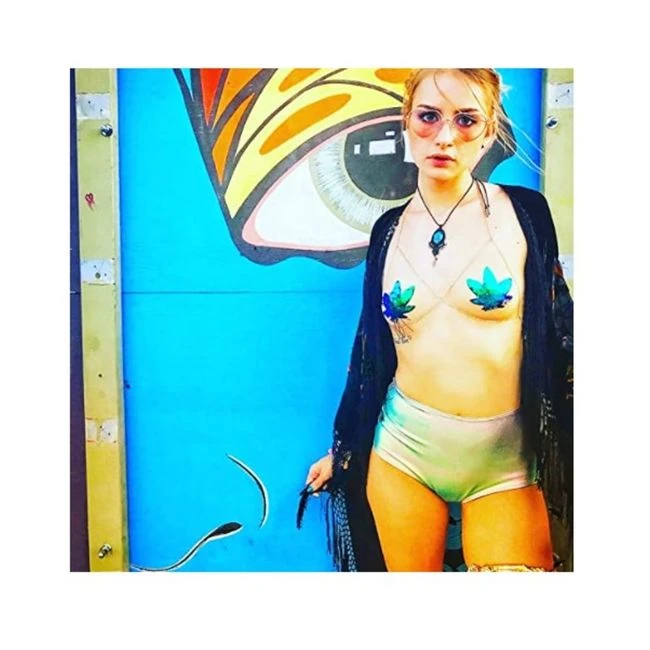 Neva Nude Pasties Pot Leaf Sequin Green to Black - What Is the Neva Nude Pasties Pot Leaf Sequin Green to Black?