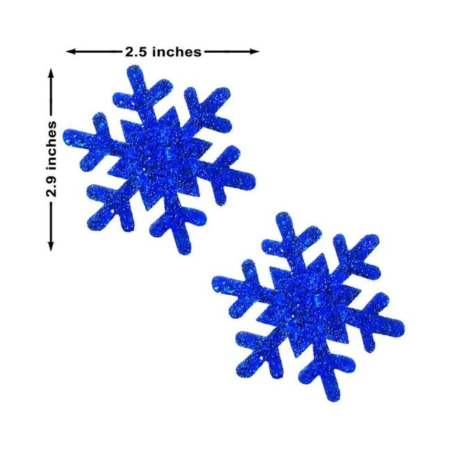 Neva Nude Pasties Snowflake Glitter - Fit & Sizing
