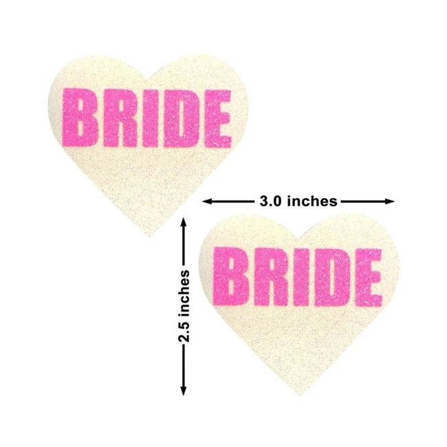 Neva Nude Pasty Bride Heart Uv Neon Pink - Fabric & Feel