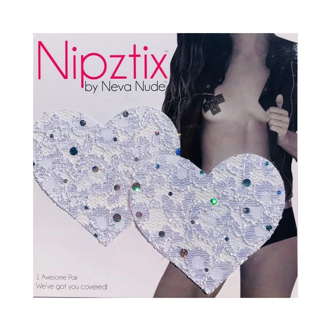 Neva Nude Pasty Heart Sequin Lace - Fit & Sizing