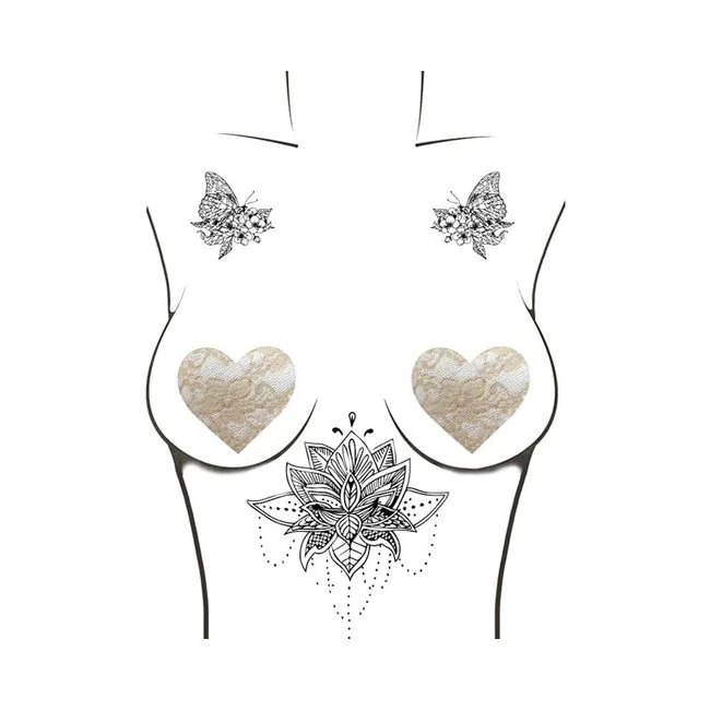 Neva Nude Pasty I Heart U Nude Lase Toffee - Fabric & Feel