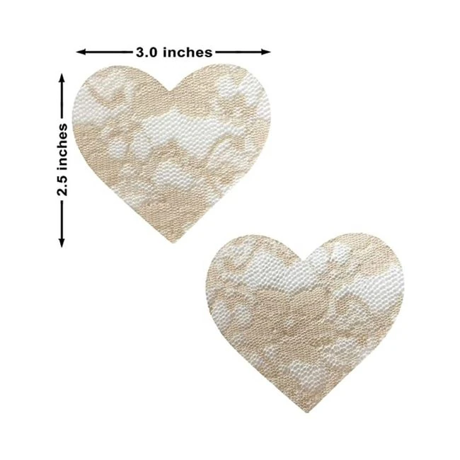 Neva Nude Pasty I Heart U Nude Lase Toffee - Fit & Sizing