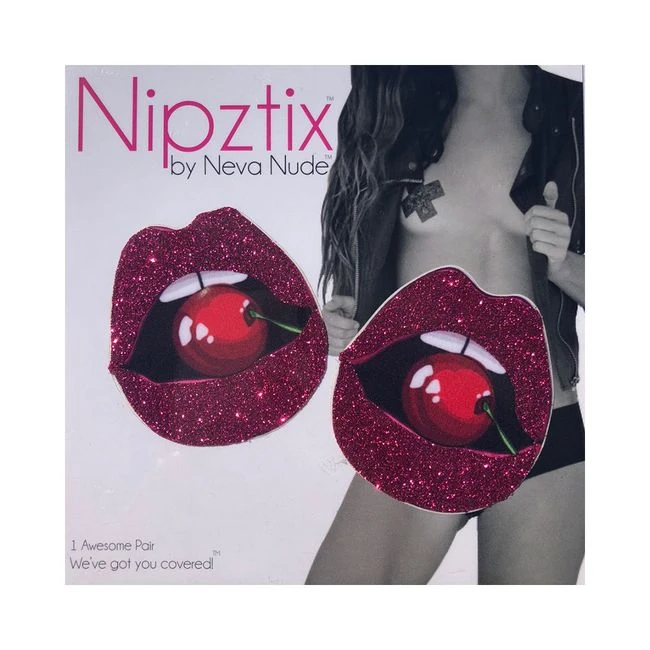 Neva Nude Pasty Lips with Cherry Glitter Pink - Fit & Sizing