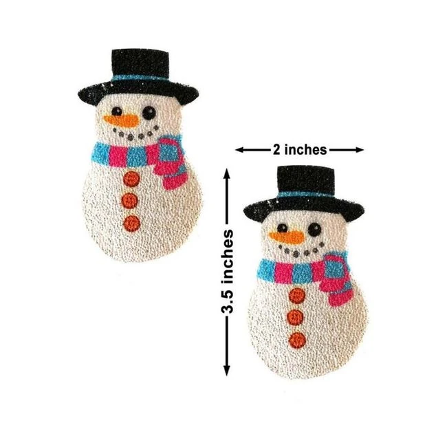 Neva Nude Pasty Snowman Glitter - Fabric & Feel