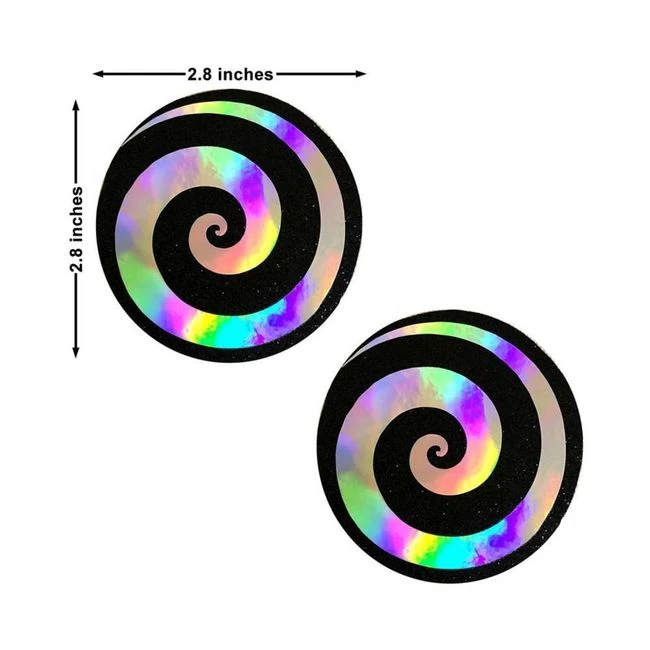Neva Nude Pasty Spiral Holographic - Fit & Sizing