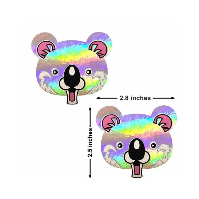 Neva Nude Pasty Spirit Animale Koala Holographic - Fabric & Feel