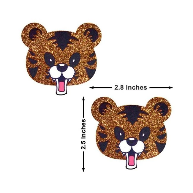 Neva Nude Pasty Spirit Animale Tiger Glitter - Fabric & Feel