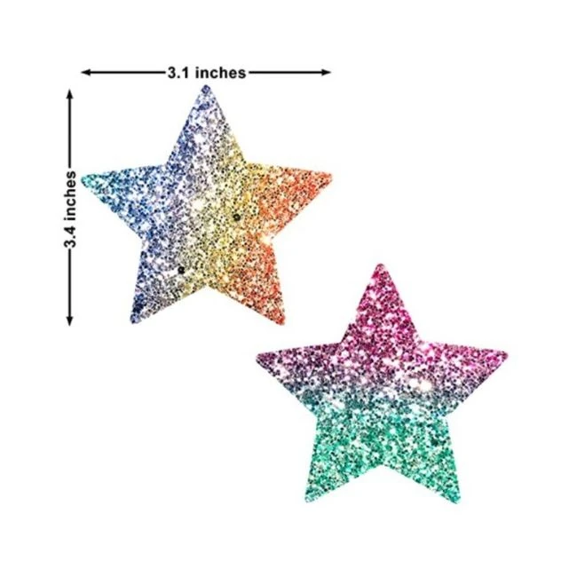 Neva Nude Pasty Starry Nights Glitter Multicolor - Fabric & Feel