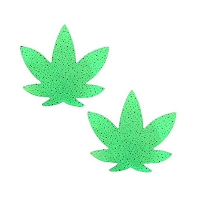 Neva Nude Pasty Weed Leaf Supernova Glow - Fabric & Feel