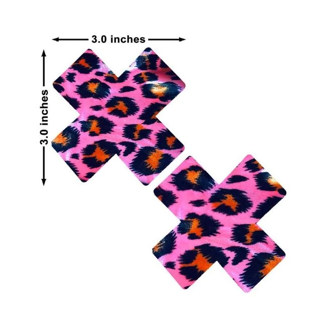 Neva Nude Pasty X Factor Velvet Pink Cheetah - Fabric & Feel