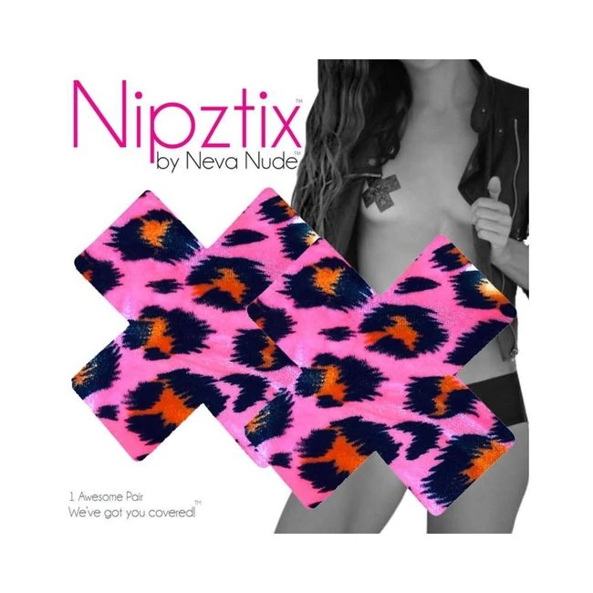 Neva Nude Pasty X Factor Velvet Pink Cheetah - Fit & Sizing