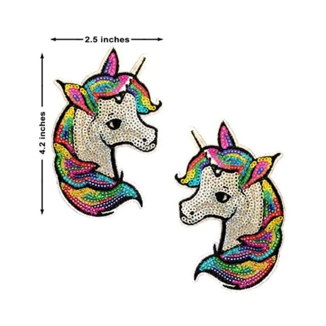 Neva Nude Reusable Pasty Unicorn Sequins - Fit & Sizing