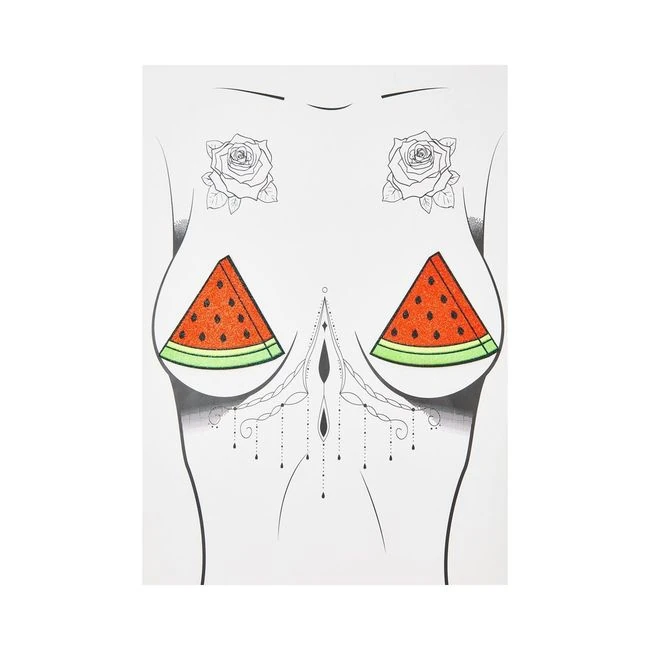 Neve Nude Pastie Watermelons - Fabric & Feel