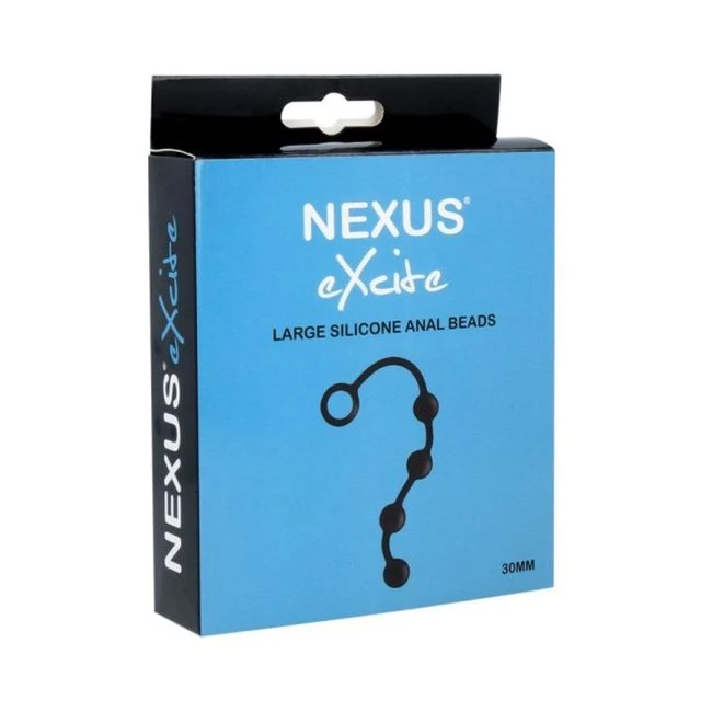Nexus Excite Silicone Anal Beads - Black - Material & Safety
