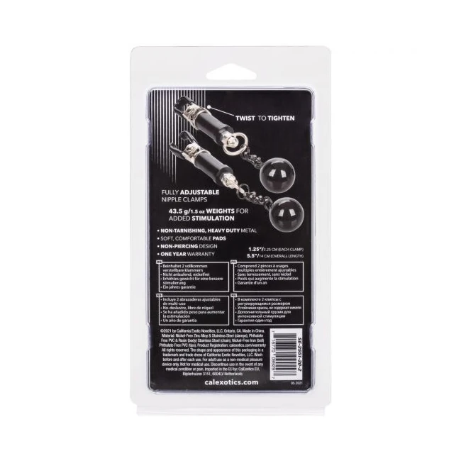 Nipple Grips Weighted Twist Nipple Clamps - Comfort & Fit