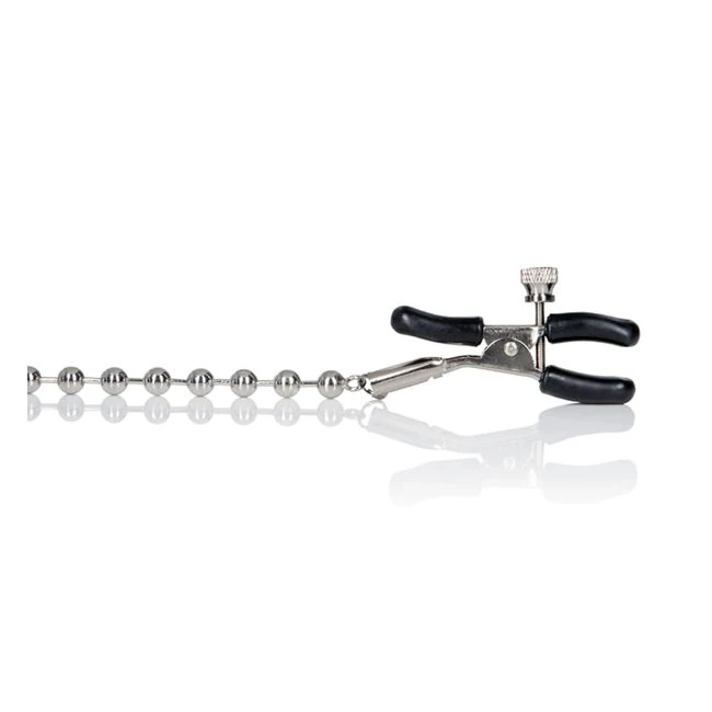 Nipple Play Nipple Clamps Silver Beaded - Hardware & Fasteners
