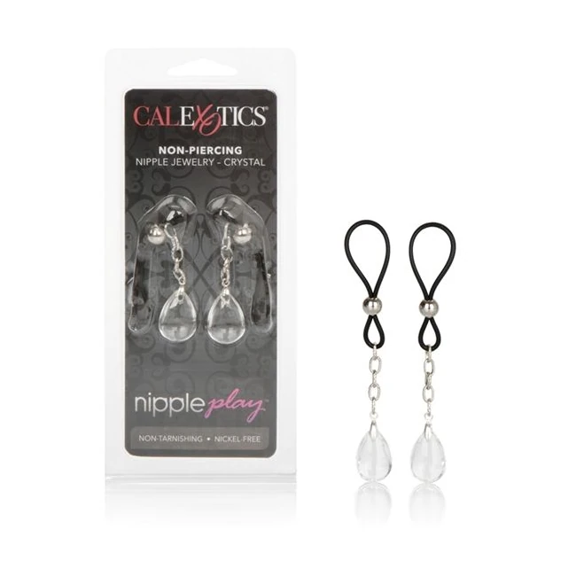 Nipple Play Non Piercing Nipple Jewelry Crystal - Hardware and Adjustability