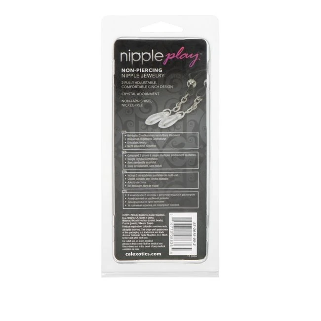 Nipple Play Non Piercing Nipple Jewelry Crystal - Sizing, Fit and Options