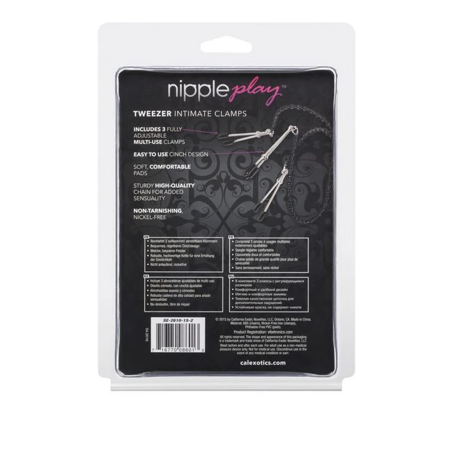 Nipple Play Tweezer Intimate Clamps - Specifications