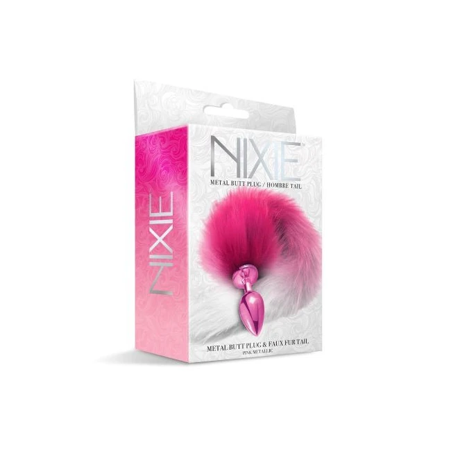 Nixie Metal Plug W/ Ombre Tail Medium - Flared Base and Measured Length