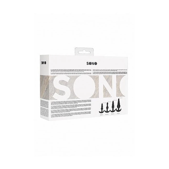 No. 80 - 4-piece Butt Plug Set - Black - Material & Safety