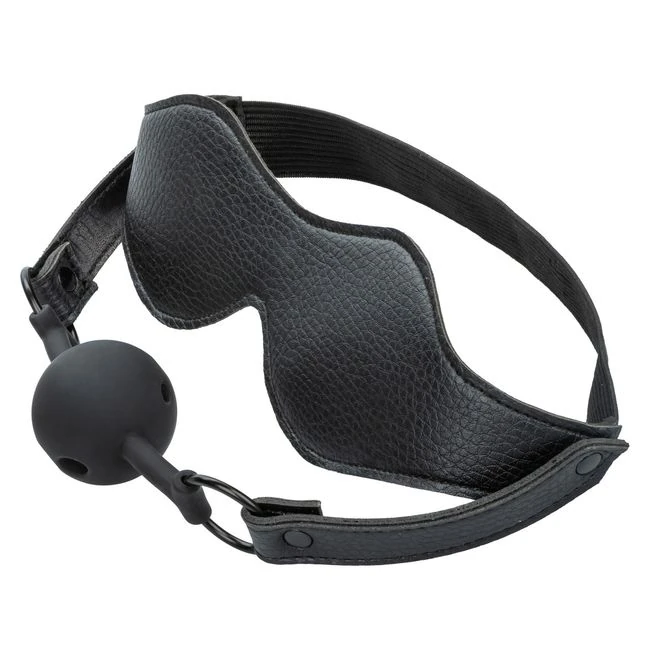 Nocturnal Collection Eyes Mask Breathable Ball Gag - Comfort & Fit